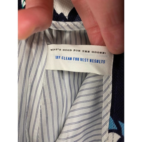 NWT Leifsdottir Women's 6 Blue White Nautical Straight Pencil Skirt - Picture 7 of 8